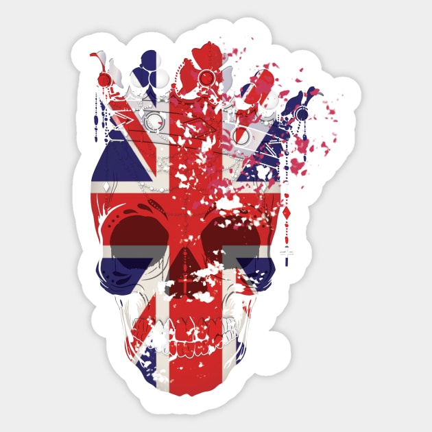 UK Skull Sticker by chelbi_mar
